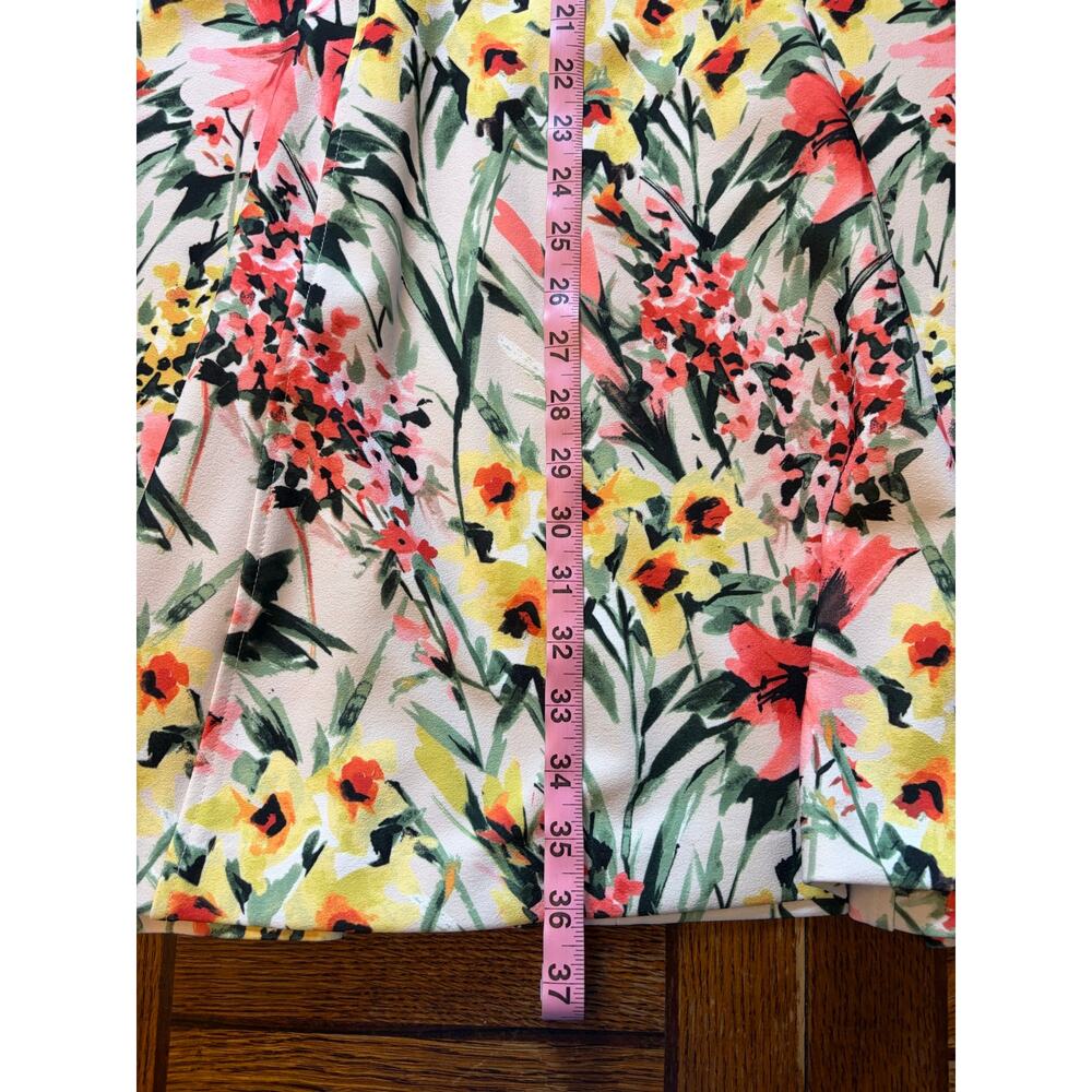 Tommy Hilfiger Vibrant Floral Print Sleeveless A-Line Dress Size 12 - Picture 12 of 12